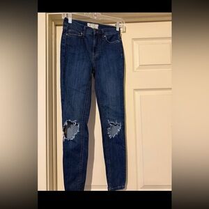 Free People Womens Skinny Jeans Size 25 Distressed